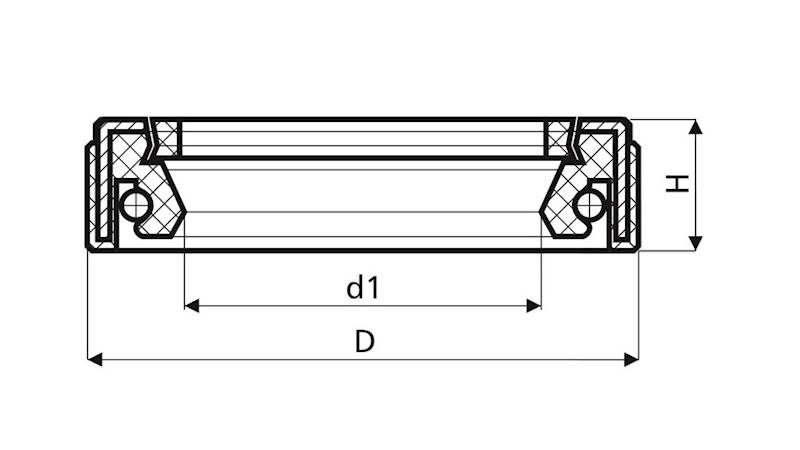 uszczelniacz 40x55x8,5/9
