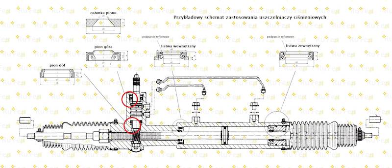 zestaw napr. pion Citroen III C5 07-17 kpl. ZF