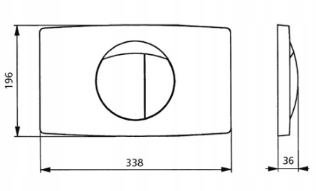 przycisk spustowy 2-funkcyjny Sanit L-2V biały