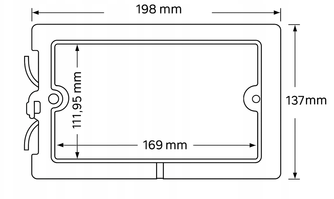 ramka pod przycisk spustowy Sanit seria 700