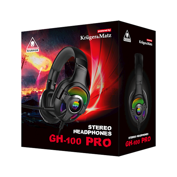 SŁUCHAWKI GAMINGOWE K&M WARRIOR GH-100 PRO 