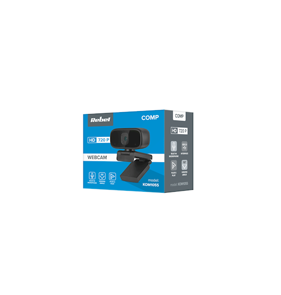 KAMERA INTERNETOWA Z MIKROFONEM REBEL KOM1055