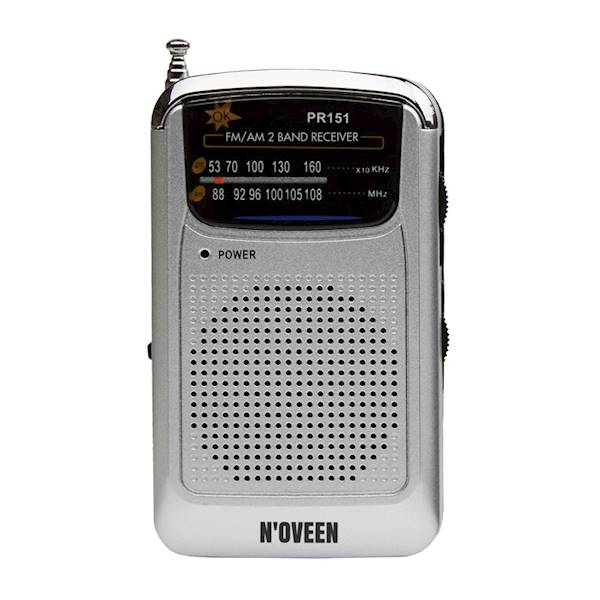 RADIO PRZENOŚNE N'OVEEN PR151/150 SREBRNY/CZARNY