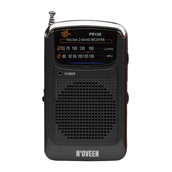 RADIO PRZENOŚNE N'OVEEN PR151/150 SREBRNY/CZARNY