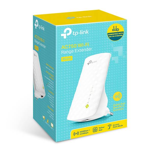 WZMACNIACZ TP-LINK RE200 AC750 WALL-PLUG