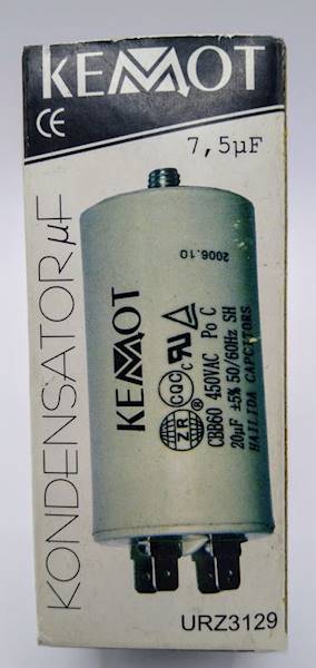 KONDENSATOR 7.5uF 450V DO SIL.JEDNOFAZOWYCH