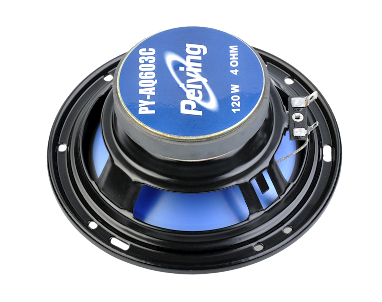 GŁOŚNIKI SAMOCHODOWE PEIYING 6" 120W PY-AQ603C 
