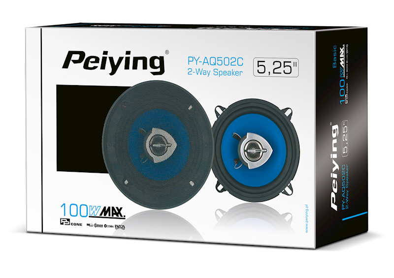 GŁOSNIKI SAMOCHODOWE PEIYING 5" 100W PY-AQ502C