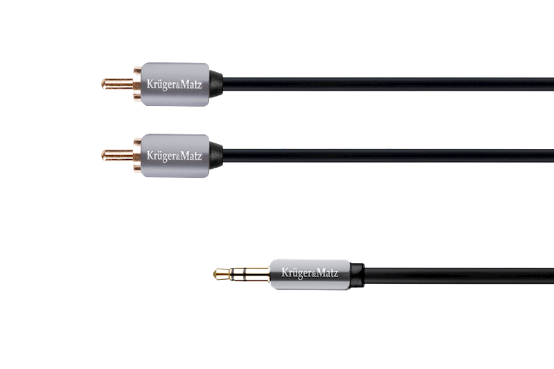 KABEL JACK 3.5 - 2RCA 3,0M KRUGER&MATZ KM0311