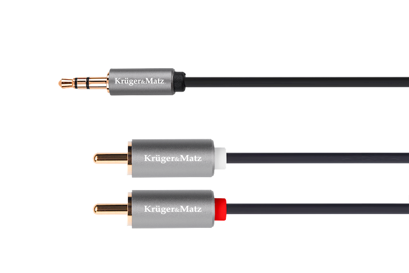 KABEL JACK 3.5 - 2 RCA 1,8M KRUGER&MATZ KM1214