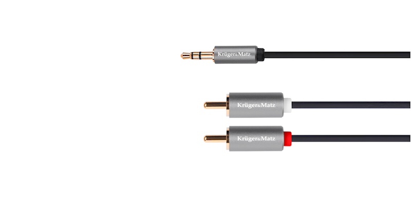KABEL JACK 3.5 - 2RCA 10M KRUGER&MATZ KM1215
