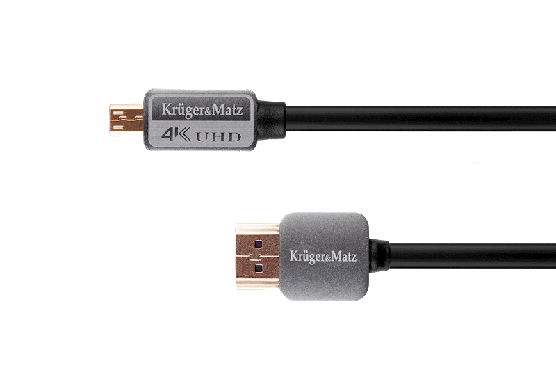KABEL HDMI - MICRO HDMI 1,8m 4K KRUGER&MATZ KM0327