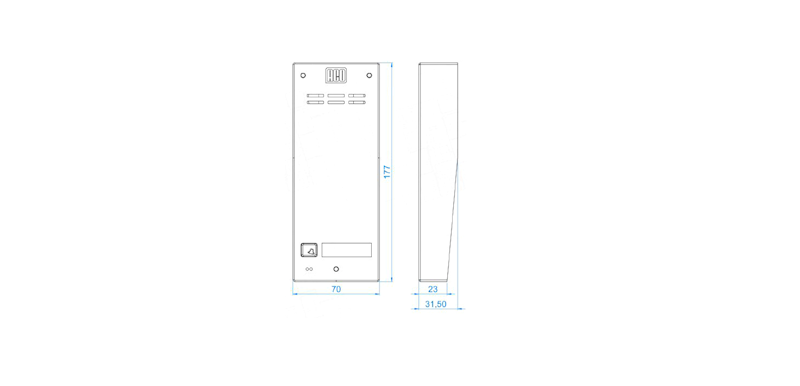 PANEL NATYNKOWY 1 LOKATOR ACO FAM-P-1NPACC NT
