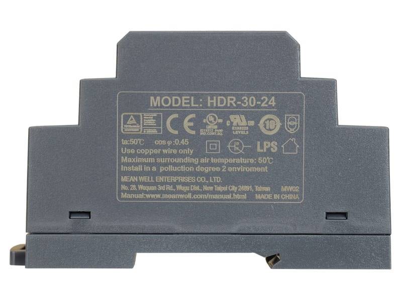 ZASILACZ NA SZYNĘ DIN 24VDC/1,5A HDR-30-24