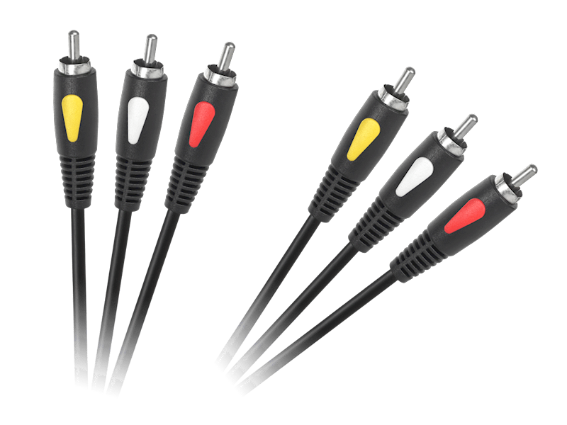 KABEL 3RCA - 3RCA 1M CABLETECH