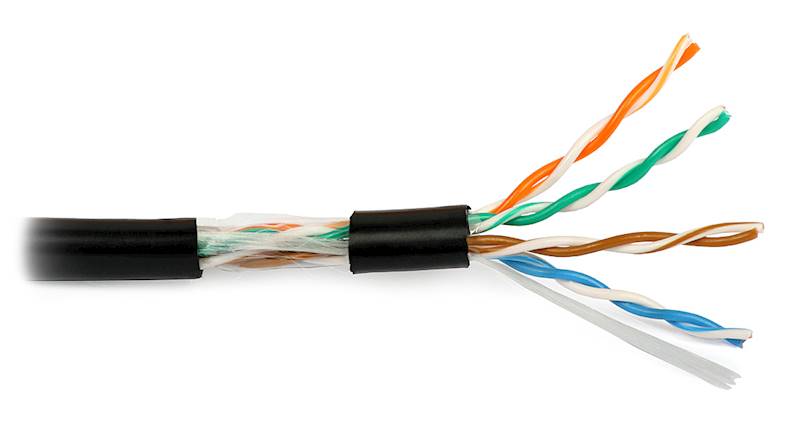 KABEL KOMP.SKRĘTKA NETSET UTP 5e ZEWNĘTRZNY CZARNY