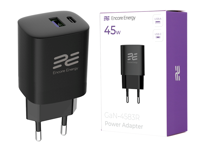 ŁADOWARKA ENCORE ENERGY GaN-4583R 45W