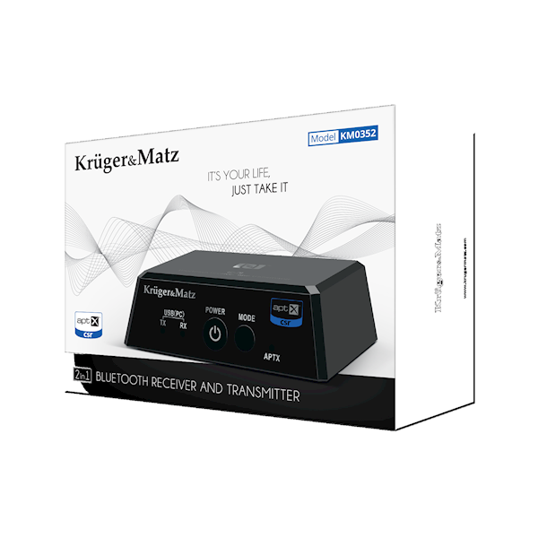 ODBIORNIK I NADAJNIK BLUETOOTH 2W1 HiFi KM0352 K&M