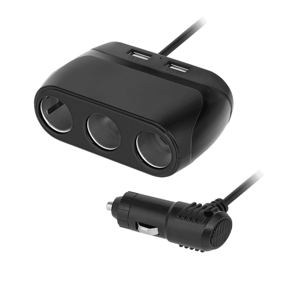 ROZDZIELACZ GN.3x ZAPALNICZKI SAM.I 2x USB PEYING 