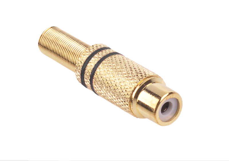 GNIAZDO RCA METALOWE