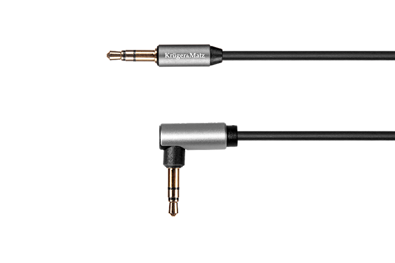 KABEL JACK 3.5 KĄTOWY - JACK 1,8M KRUGER&MATZ