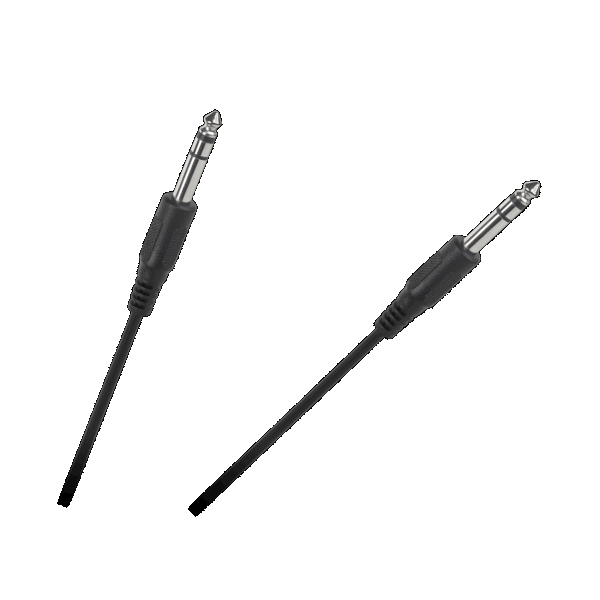 KABEL JACK 6.3 - JACK 6.3 STEREO 1M