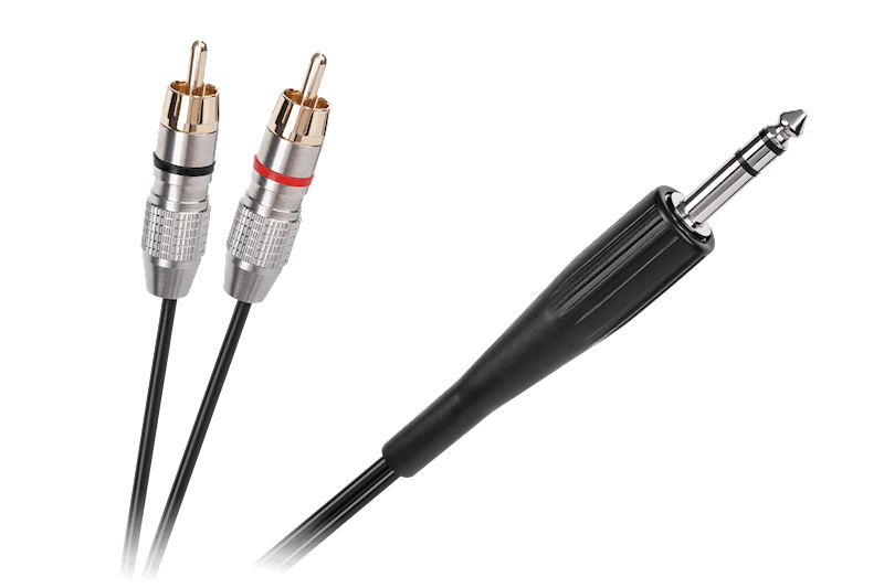 KABEL JACK 6.3 - 2RCA 3M
