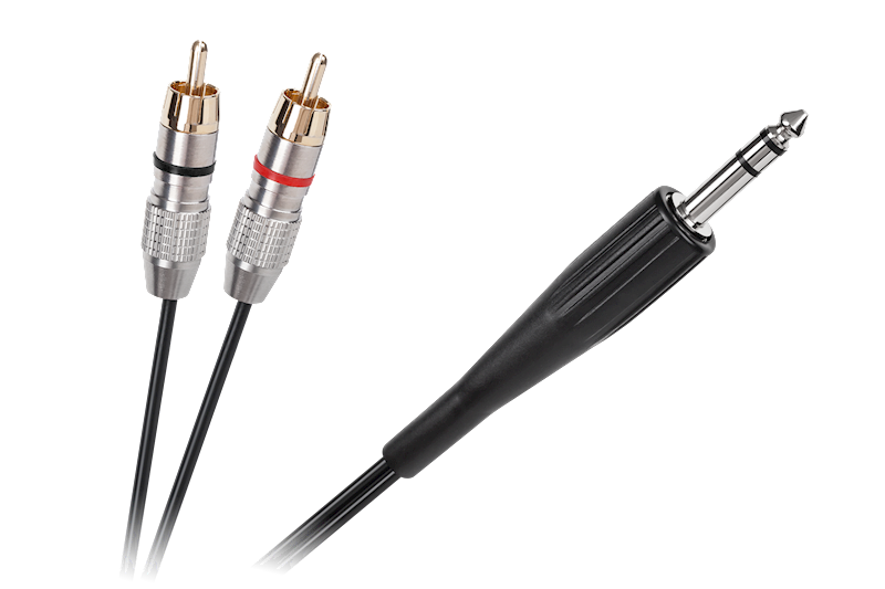 KABEL JACK 6.3 - 2RCA 1,8M