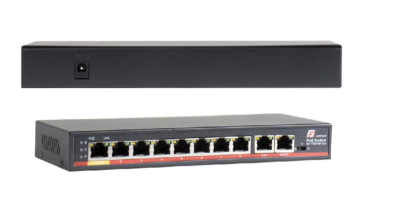 SWITCH POE GETFORT 8FExPOE + 2FE UPLINK 120W POE+