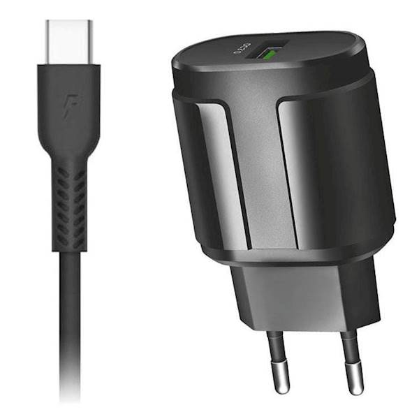 ŁADOWARKA SIECIOWA EXTREME&STYLE 18W 3A + KABEL