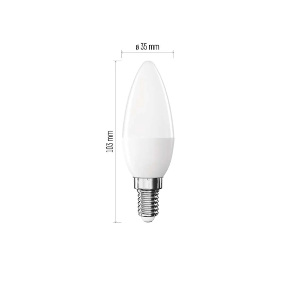 ŻARÓWKA LED EMOS E14 4.2W ŚWIECA ZQ3E21 2700K