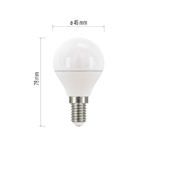 ŻARÓWKA LED EMOS E14 5W KULKA