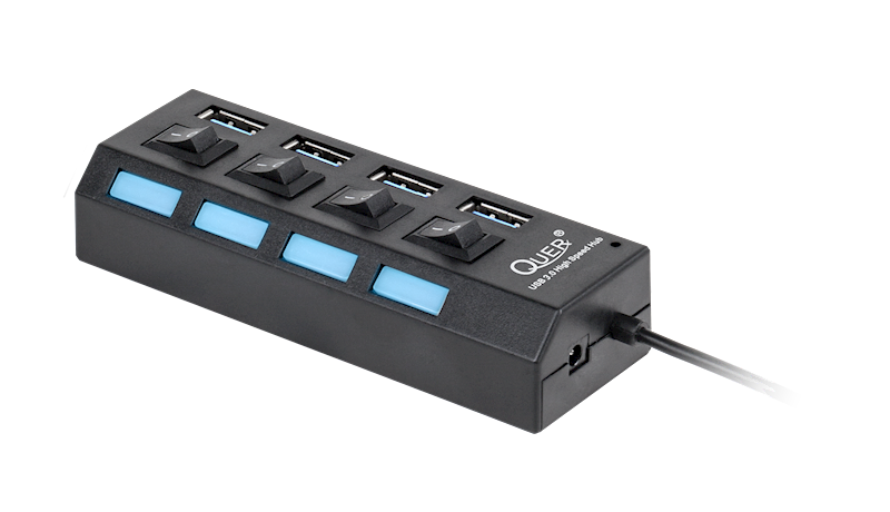 HUB USB 3,0 4 PORTOWY REBEL KOM0940