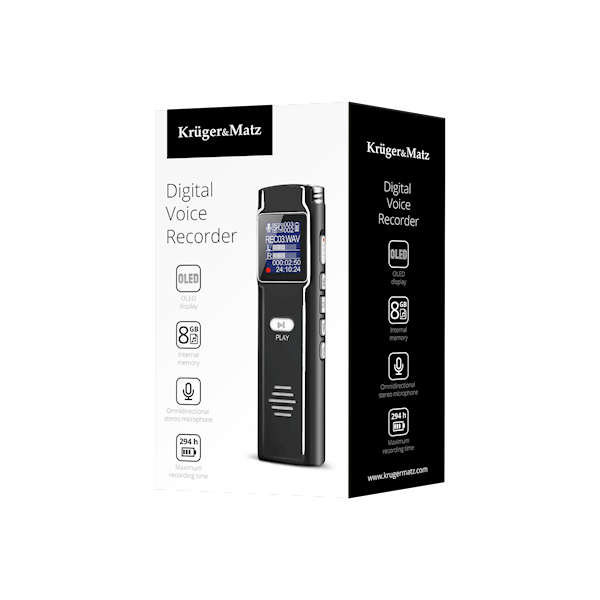 DYKTAFON CYFROWY KRUGER&MATZ 8GB KM0286