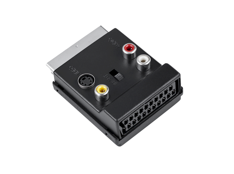 ADAPTER EURO-3 GN.RCA+SVHS+EURO+PRZEŁ.