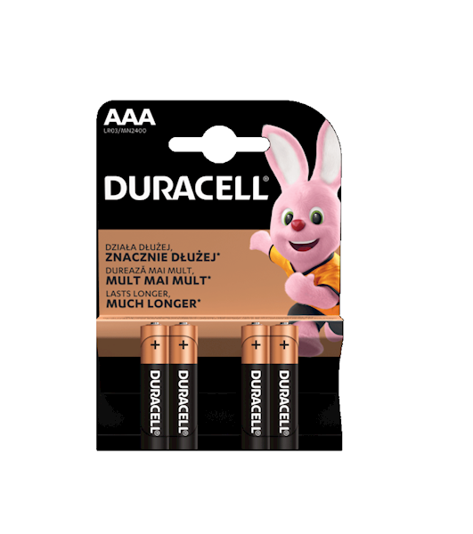 BATERIA DURACELL AAA/LR03 1,5V ALKAICZNA 