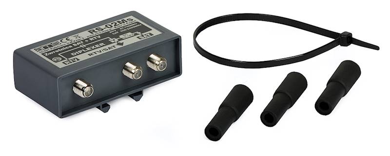 ROZGAŁĘŹNIK SUMATOR RTV + SAT RS-02Ms
