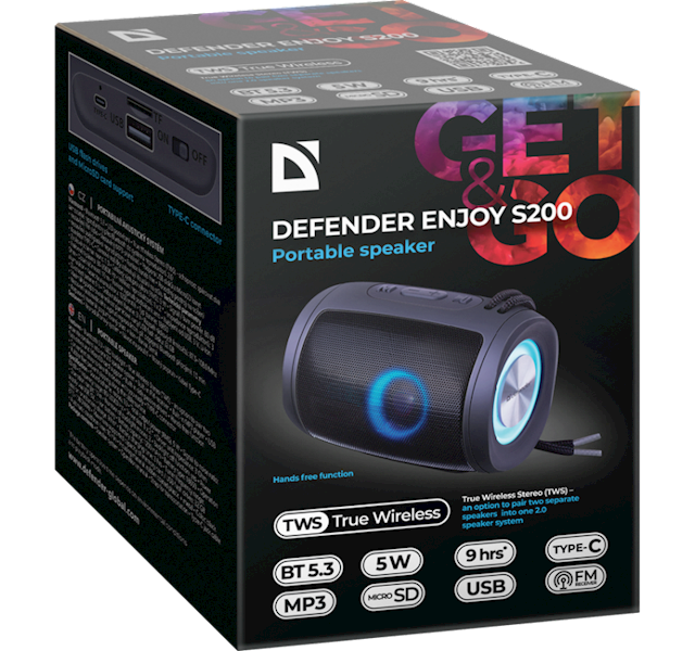 GŁOŚNIK BLUETOOTH DEFENDER ENJOY S200