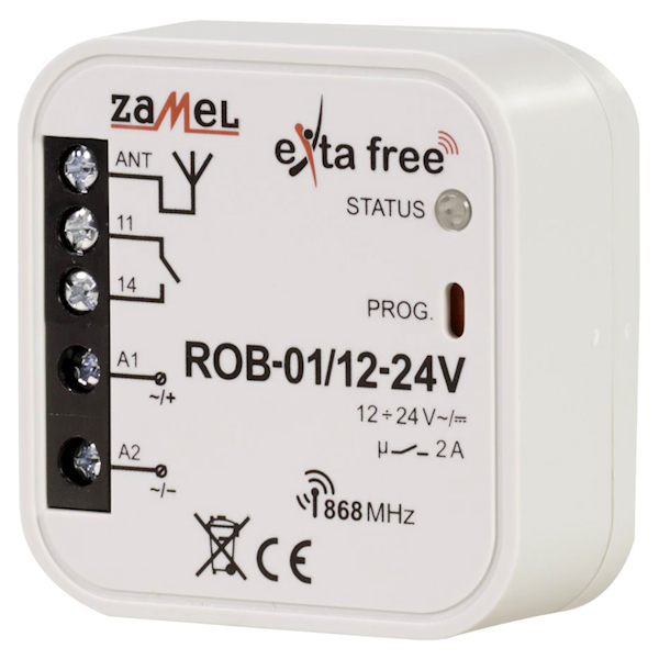 RADIOWY ODBIORNIK BRAMOWY ZAMEL ROB-01/12-24V