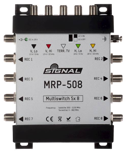 Multiswitch MRP-508 SIGNAL 5/8 z pasywnym TV  