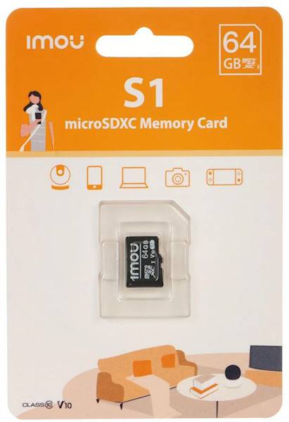 KARTA PAMIĘCI MICROSD IMOU 64GB ST2-64-S1