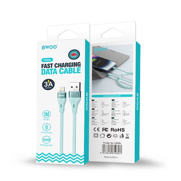 KABEL BWOO USB - LIGHTNING 1M X280L