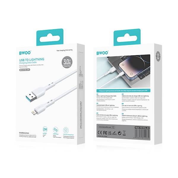 KABEL BWOO USB - LIGHTNING 2M X172L
