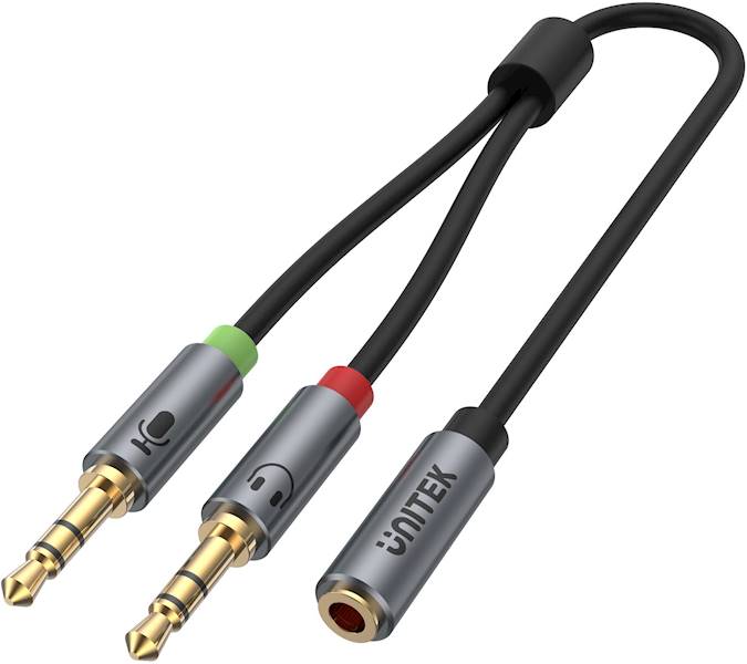 Adapter Jack 3.5-2x gn.Jack 3.5 Unitek Y-C957ABK