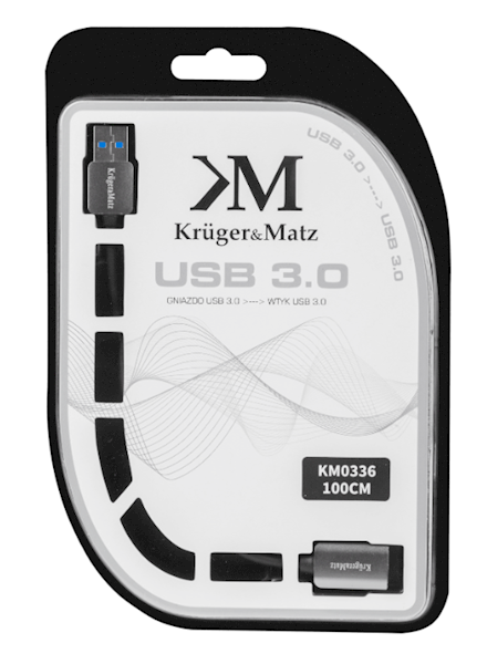 KABEL USB 3.0 WTYK - GNIAZDO 1M K&M KM0336