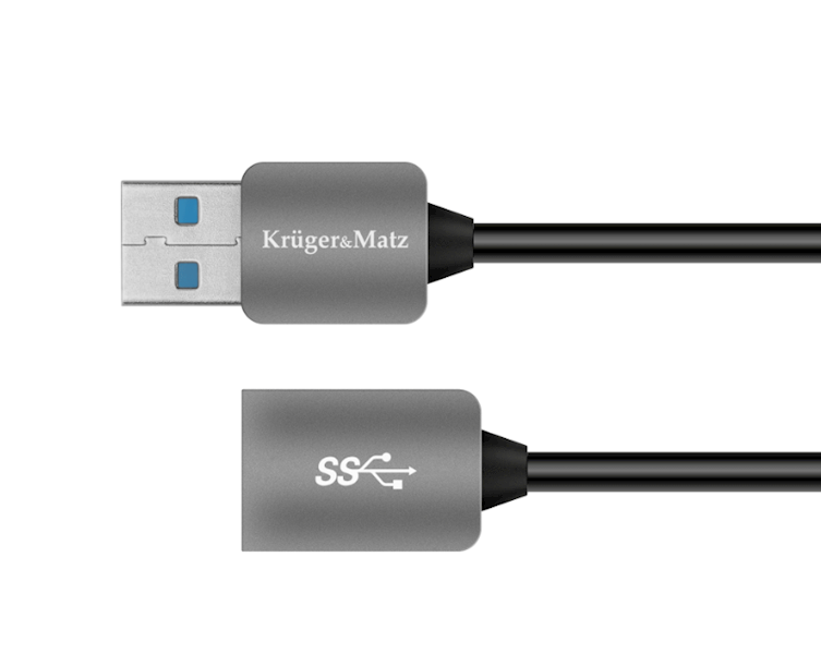 KABEL USB 3.0 WTYK - GNIAZDO 1M K&M KM0336