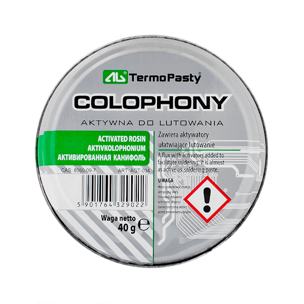 KALAFONIA LUTOWNICZA TERMOPASTY 40g AG AGT-034
