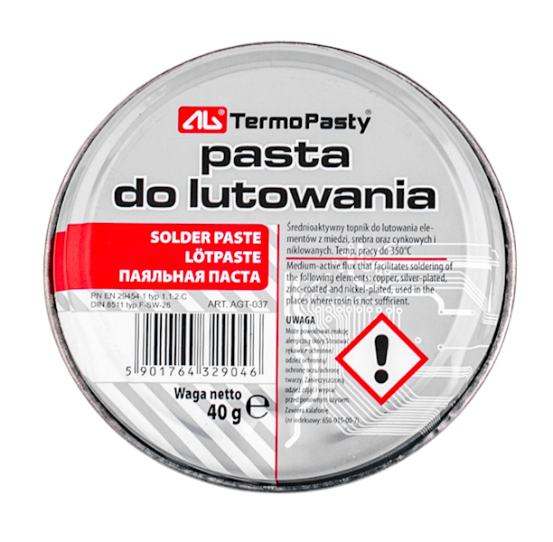 PASTA LUTOWNICZA TERMOPASTY 40G AG AGT-037