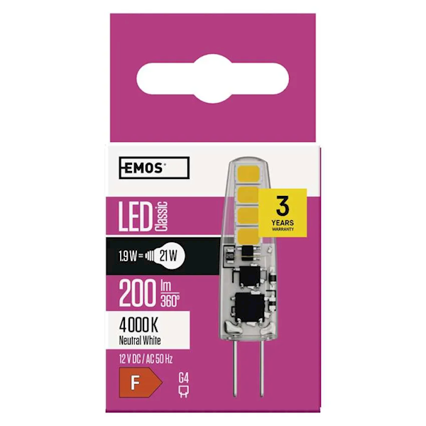 ŻARÓWKA LED EMOS 1,9W G4