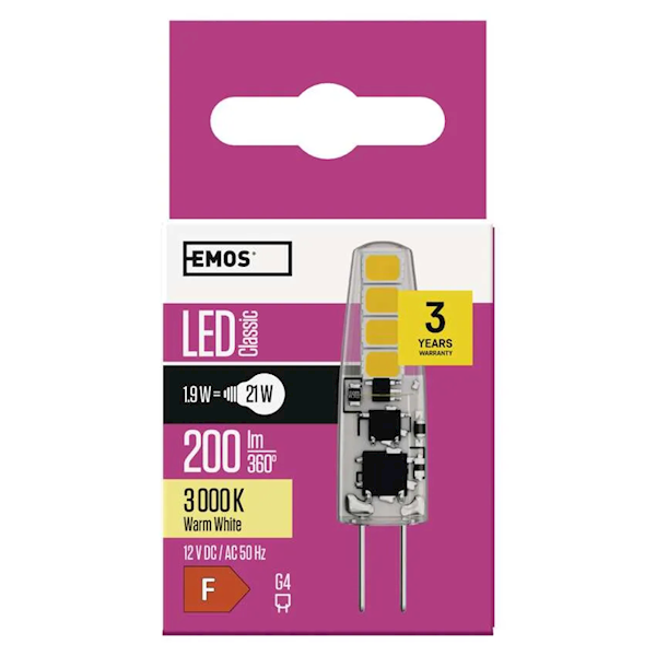 ŻARÓWKA LED EMOS 1,9W G4